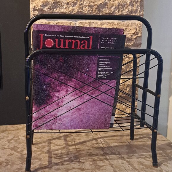 Vintage Metal Magazine Rack - Picture 4 of 5